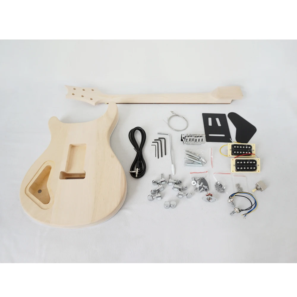 Aiersi Незаконченные DIY Custom 24 SE PRS электрическая гитара наборы со всеми деталями и
