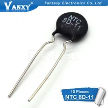 10 шт. NTC Термистор резистор NTC 8D-11 Термальность резистор