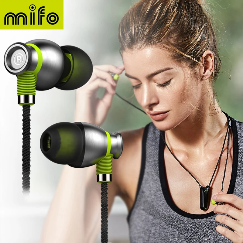 Mifo i2 Bluetooth Earphone Waterproof Neck Headset Necklace Wireless Headphones With Built In Mp3 Player For Sports Running
