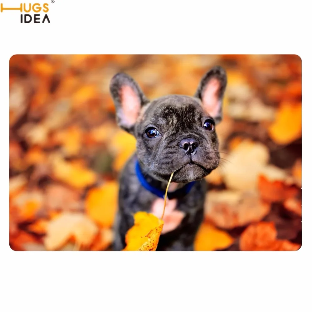 HUGSIDEA Домашний Декор Нескользящие Гостиная двери ковров Милые 3D Французский бульдог печатных Коврики для Спальня вход Крытый Ковры