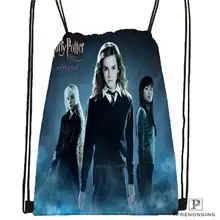 Пользовательские harry_potter_artwork_ Drawstring сумка-рюкзак милый рюкзак дети сумка(черный назад) 31x40 см#2018611-24
