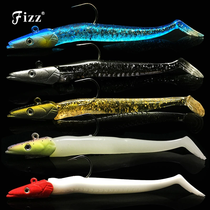 

11cm 22g Lead Head Minnow Soft Lure Artificial Fishing Bait Sinking Minnow Fishing Lure Soft Bait Fishing Accessories