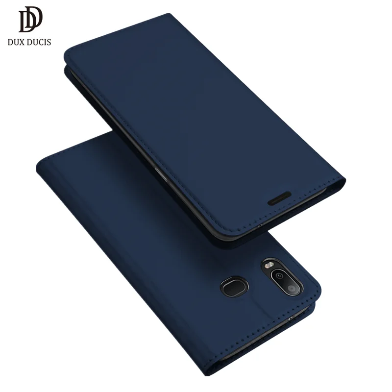 Роскошный чехол-книжка из искусственной кожи с откидной крышкой для Samsung Galaxy A6s