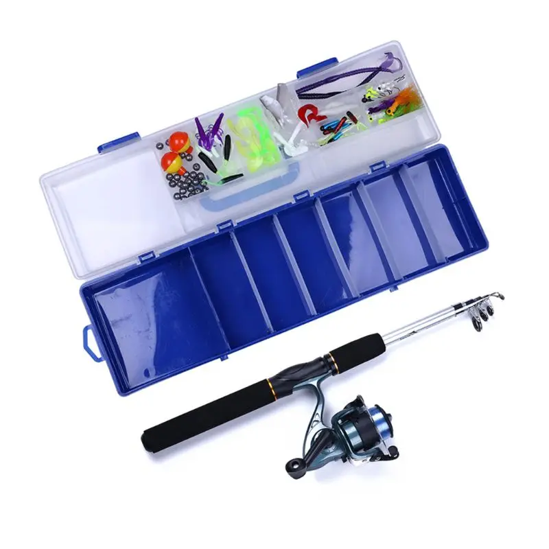 

1 Set Fishing Tackle With Fishing Rod Reel 150pcs Kit Accessories Mixed In Box Professional Lure Baits