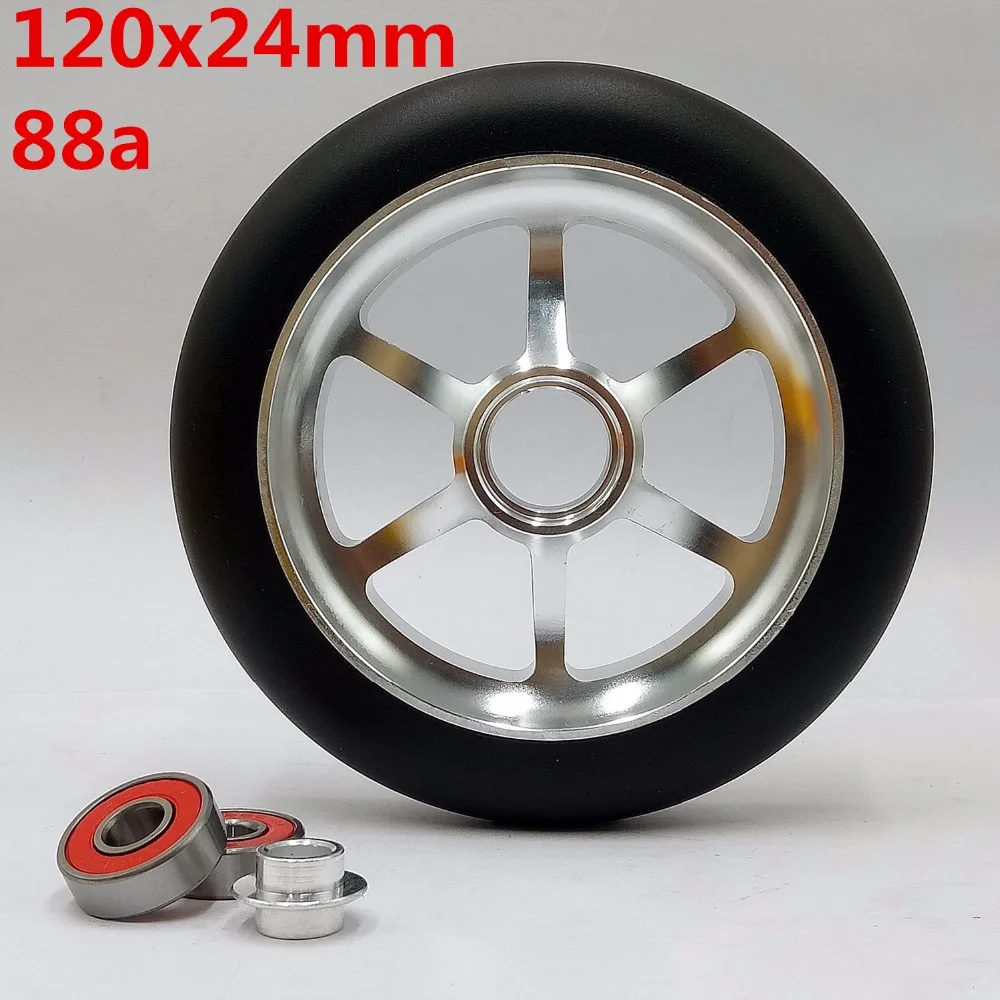 

2 PCS / lot! New announcement! Crazy to buy! High quality trick scooter wheels / scooter wheels 120x24 mm 88A