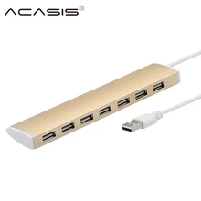 Новое высокое Скорость Портативный 7 Порты и разъёмы USB 2,0 Multi HUB разветвитель Внешний Hub адаптер для портативных ПК Тетрадь