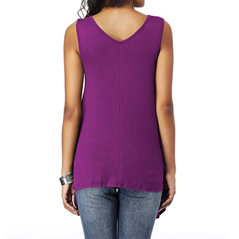 Summer Women Sleeveless Cross Vest V Neck Casual Holiday Blouse Tops T-shirt New