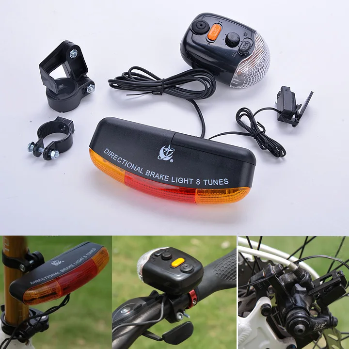 Hot Selling Bike Turn Signal Bicycle Light 7 LED Brake Tail Cycling