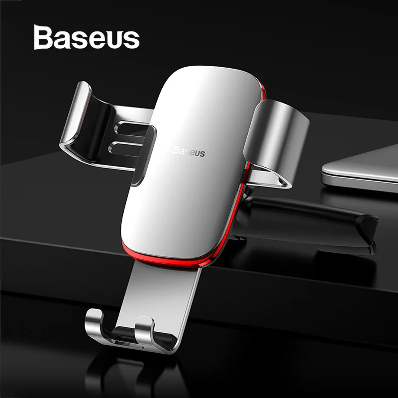 

Baseus Gravity Car Phone Holder for Car CD Slot Mount Phone Holder Stand for iPhone X Samsung S10 Metal Cell Mobile Phone Holder