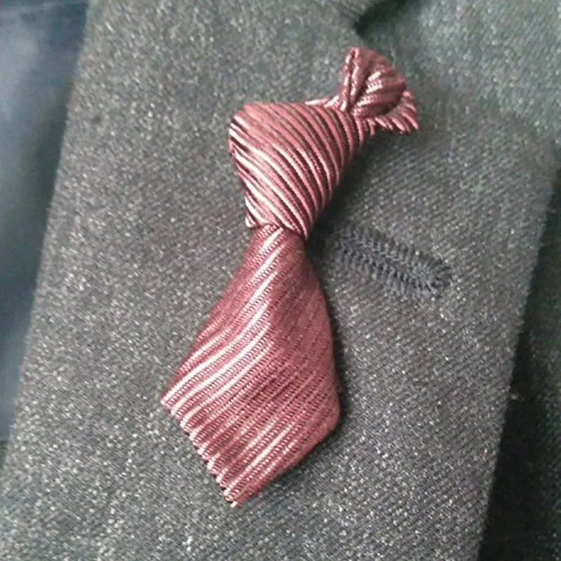 Новая популярная мужская полосатая брошь в форме галстука для Декор для ...