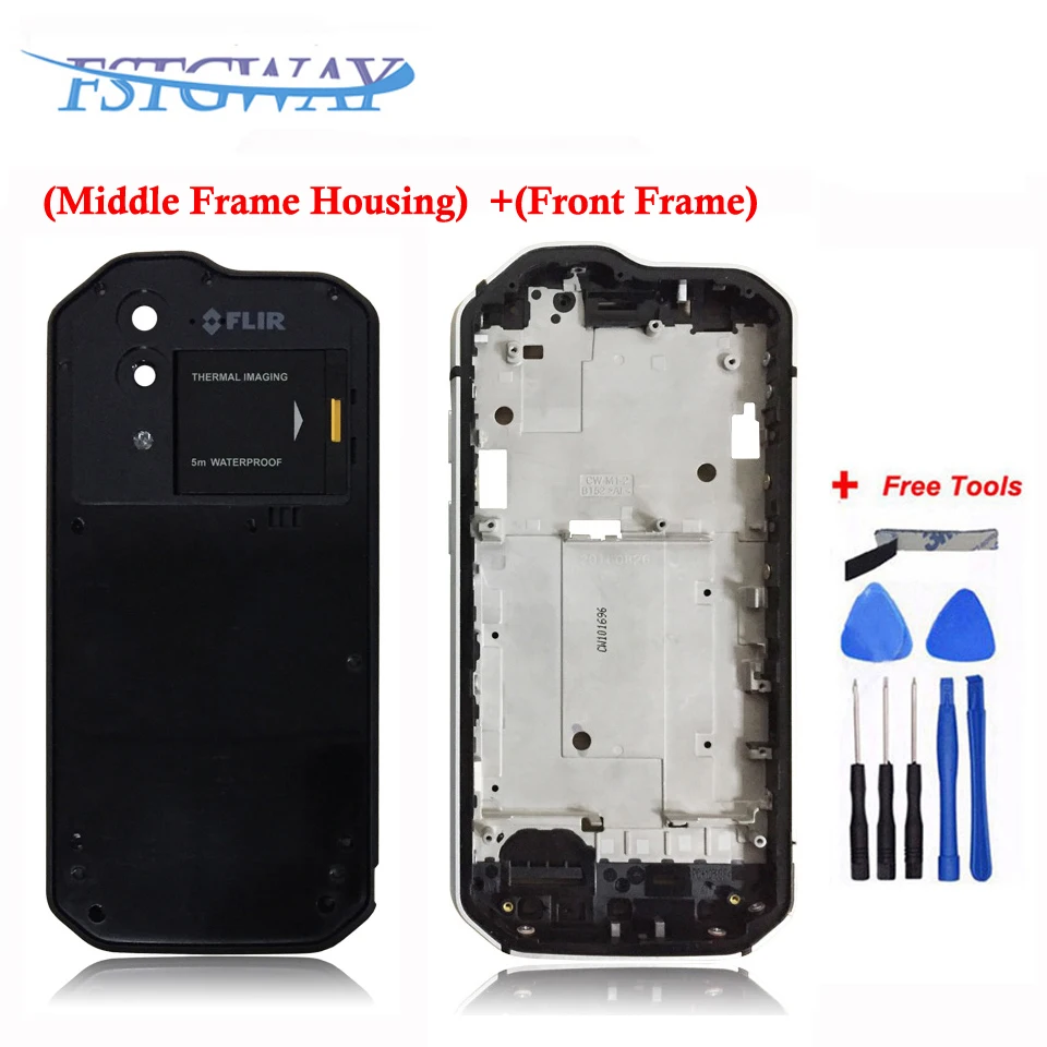 For Caterpillar Cat S60 S 60 Phone Front Frame+Middle frame Housing Black Middle and Bezel Chassis Frame | Мобильные телефоны и