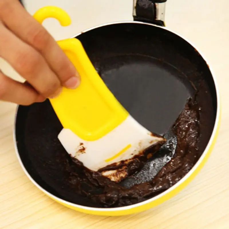 Силиконовая сковорода чистящий скребок антипригарная щетка лопатки для теста Кухонные гаджеты Аксессуары для чистки