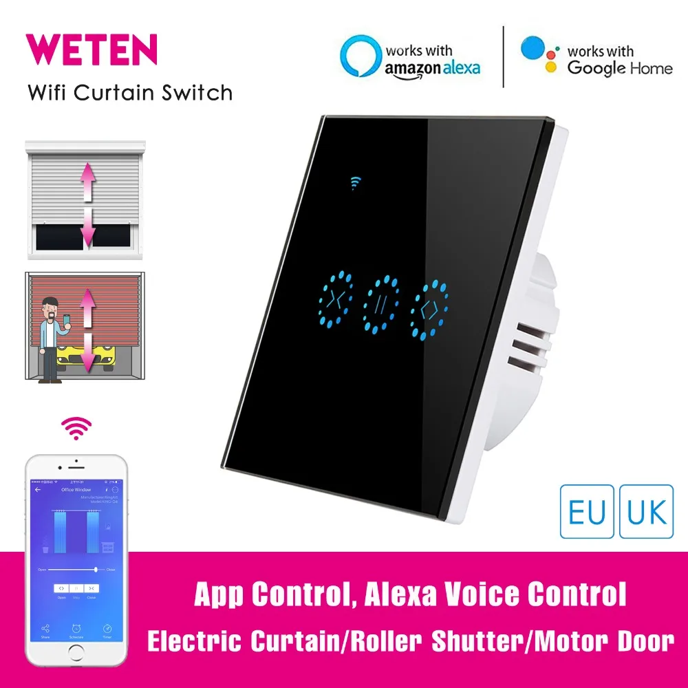 google home roller shutters