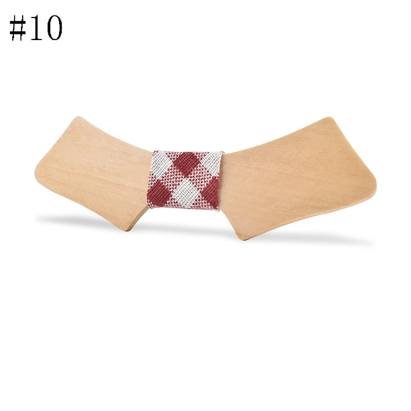 

COLOR CLASSIC WOODEN BOW TIE Nice for Formal Wear, Business,Party Buckle Bow Tie