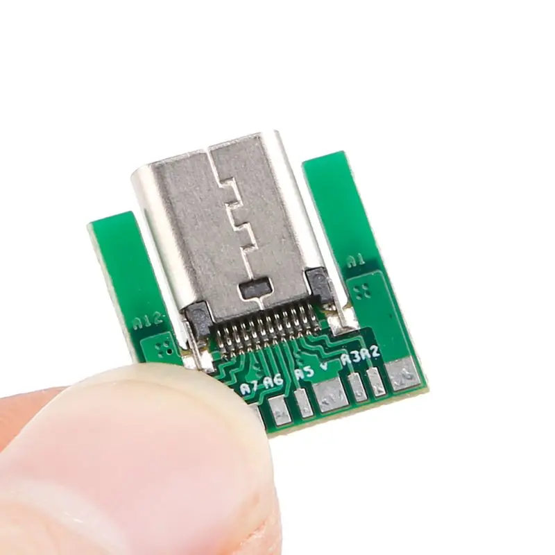Гнездовой разъем USB 3 1 типа C штекер SMT с печатной платой сделай сам 24
