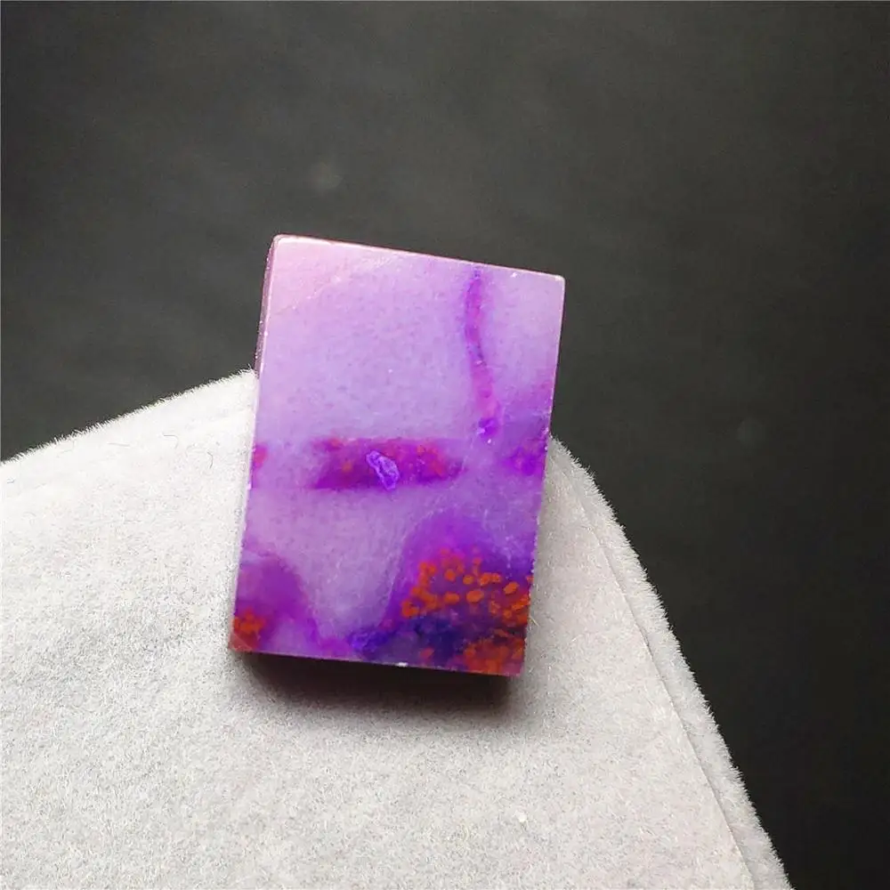 

Natural Sugilite Necklace Pendant 16x12x4mm Lucky Rectangle Anticancer Stone Women Men Love Anniversary Gift Pendant AAAAA