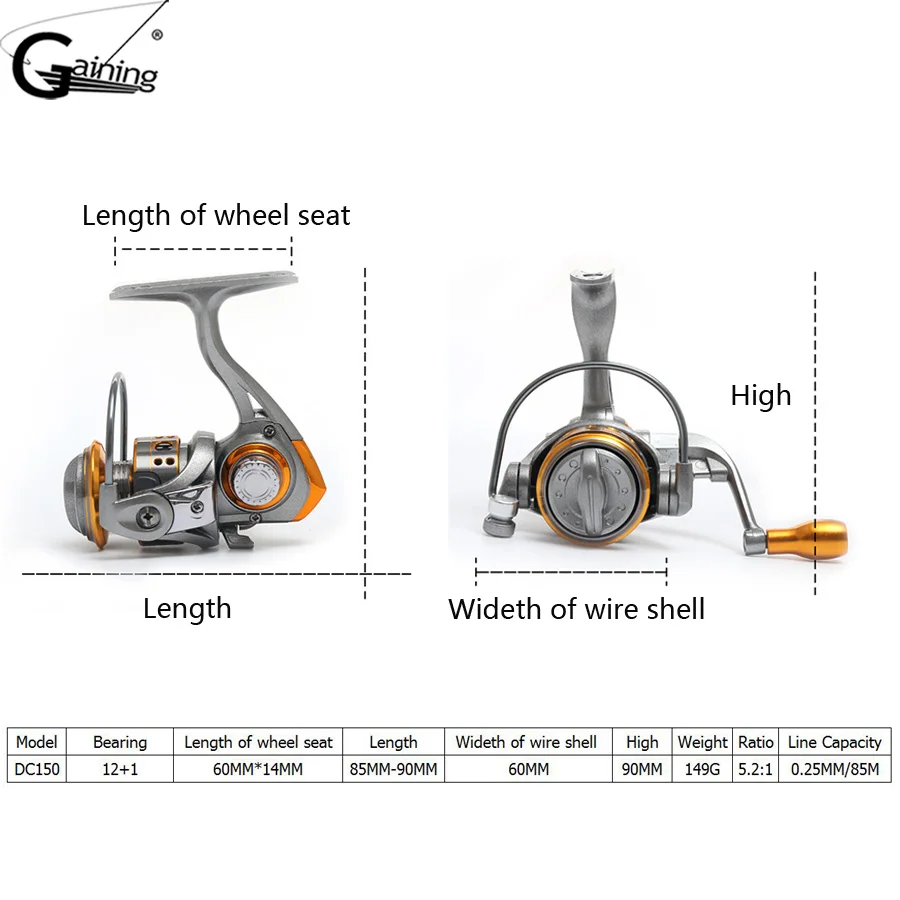 3 Mini Spinning Fishing Reels