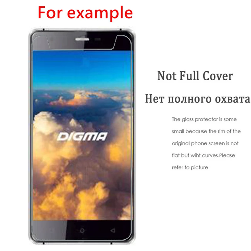 Закаленное стекло 2.5D для DIGMA VOX S503 3G 4G 9H 2 шт. Высококачественная Взрывозащищенная
