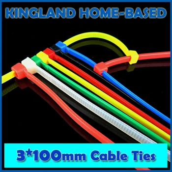 

1000 Pcs 3X150MM Self-Locking White Black Red Blue Yellow Nylon Wire Cable Zip Ties Nylon Plastic Cable Ties Home DIY Cable