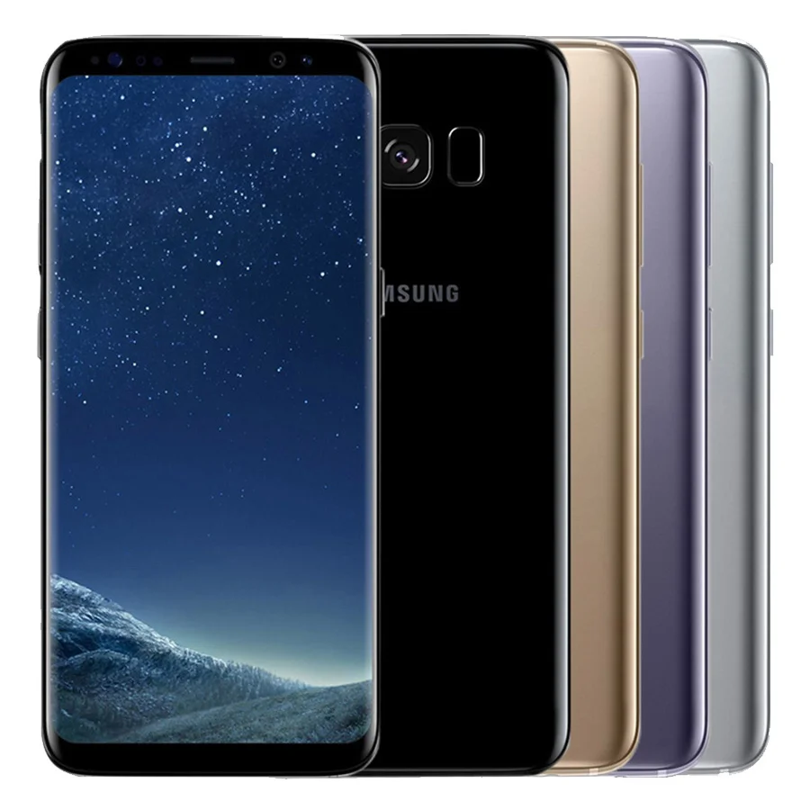 samsung Galaxy S8 Plus, SM-G955U, 4 Гб ОЗУ, 64 Гб ПЗУ, 6,2 дюймов, одна sim-карта, четыре ядра, Android, отпечаток пальца, 12 Мп, 3500 мАч, телефон