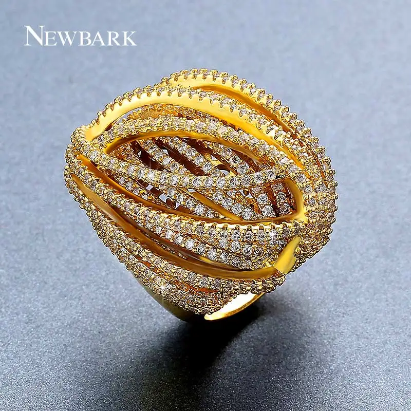 NEWBARK Exaggerated Personality Ring Female Fashion Statement Big Ring Jewelry Available In Sizes 7 8 9