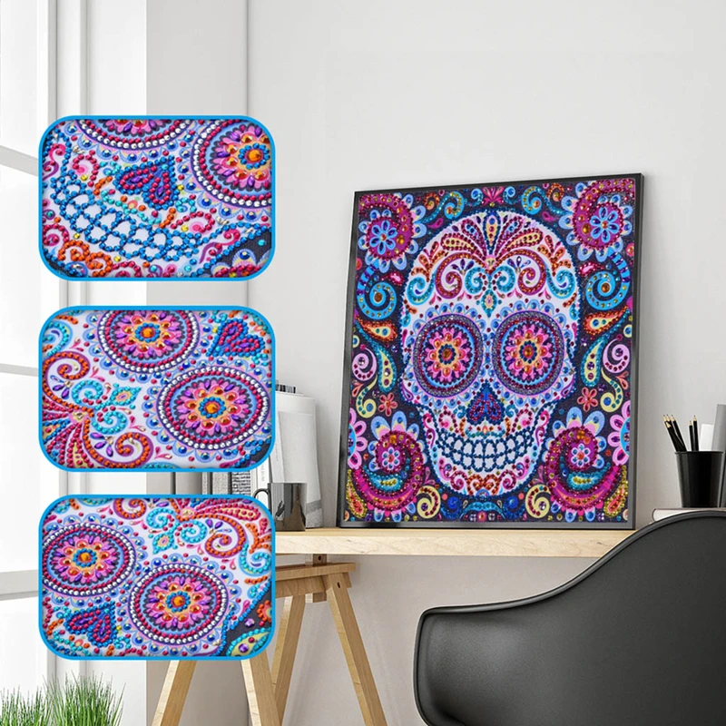 

New Partial Shaped Diamond Painting 5D Diamond Embroidery DIY Cross Stitch Colorful Pattern Rhinestone Painting Decoration