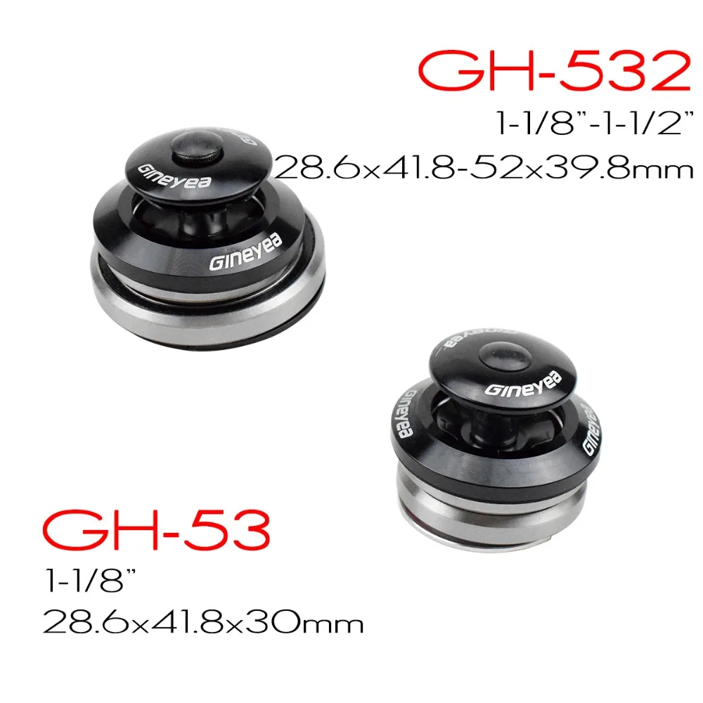 

Threadless Integrated Alloy Black 1 1/8"-1 1/2" 1.5" Cycling MTB RoadBike Headsets Tapered Mountain Bicycle Headsets Bike Parts