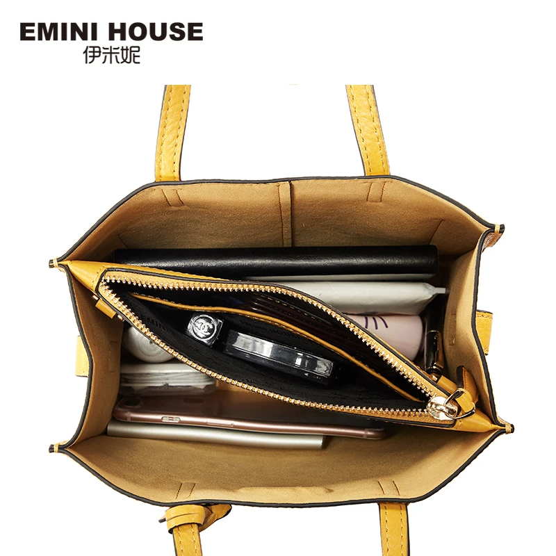 EMINI HOUSE, натуральная кожа, Сумка с подвеской в виде цветка, Saffiano, роскошные сумки, женские сумки, дизайнерские сумки через плечо для женщин