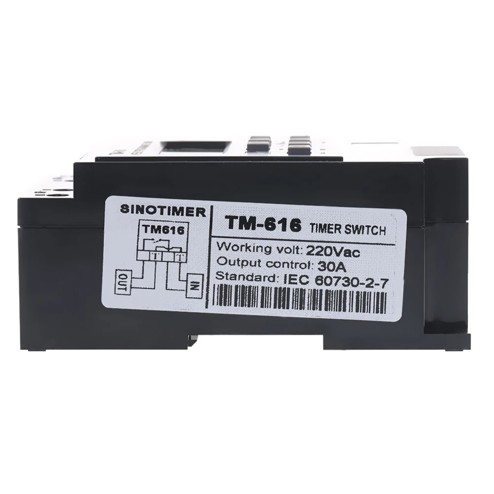 Программируемый таймер TM616 220 V Таймер для уличного освещения выключатель печь контроллер времени таймера