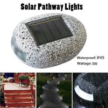 

Solar Light LED Buried Light Stone Shape Under Ground Lamp Home Garden Solar Power Outdoor Path Way Decking IP65 Solar Lamp