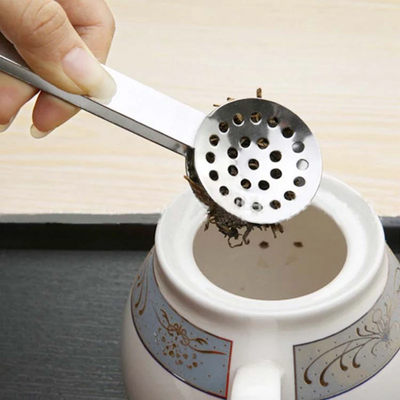 

1 pc Round Tea Clips Stainless Steel Jasmine Teabag Tongs Tea Bag Squeezer Holder Grip Coffee Filter Bag Kitchen Tool
