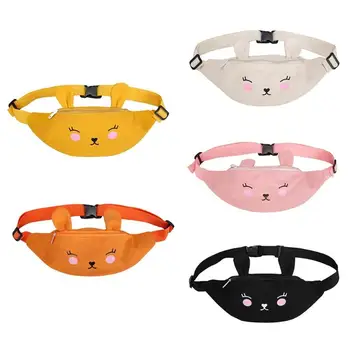 

Cute Canvas Waist Packs Girls Cartoon Animal Chest bag Children Shoulder Bag Women Fanny pack Casual Crossbody Pack brusttasche
