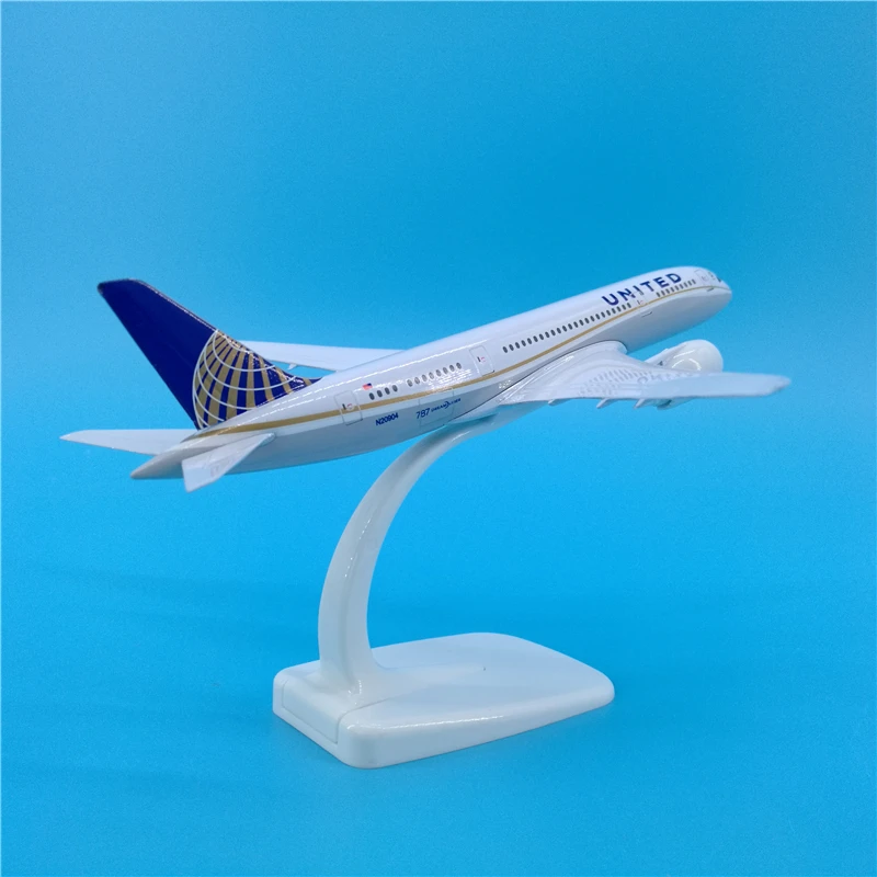 Модель самолета 20 см B787 американский Боинг 787 металлическая авиационная модель с