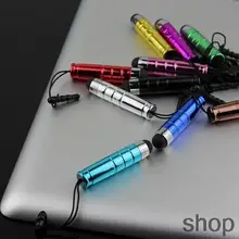 10 шт./лот пулевидный колпачок емкость ручка для AppleSamsung емкостный экран универсальный стилус для мобильного телефона 3,5 мм разъем для наушников