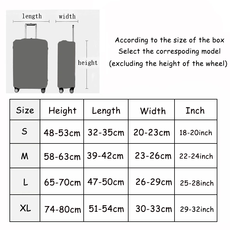 Защитный чехол для путешествий, чемодан с милыми животными защитный чехол, растягивающийся пылезащитный чехол 18-32 дюймов, чехол для чемодана аксессуары