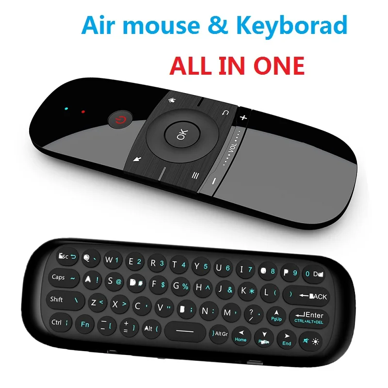 Беспроводная клавиатура W1 MINI Air mouse на русском и английском языках, 2,4G, сенсорная воздушная мышь для Android 9,0, ТВ-приставка, клавиатура для ПК и g20