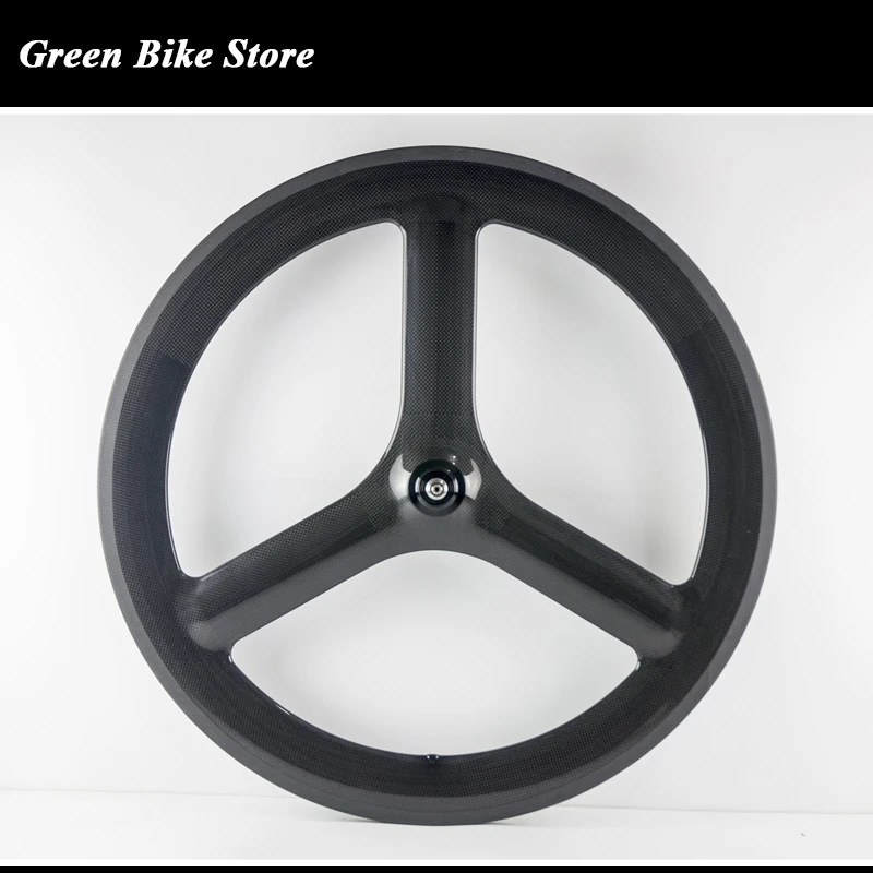 Горячая Распродажа carbon wheelset tri спицы 65 мм Глубина 23 ширина clincher 700c 3 Спицы
