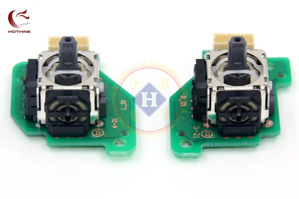 Hothink Joystick Sinistro E Destro Stick Analogico 3D Per Wii U Wiiu Gamepad Controller Pcb Set