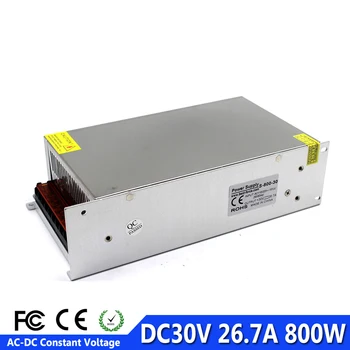 

Regulated Switching power supply 800W 30V 26.7A Driver Transformers 220V 110V AC to DC30V SMPS For CNC Machine CCTV Monitor Led