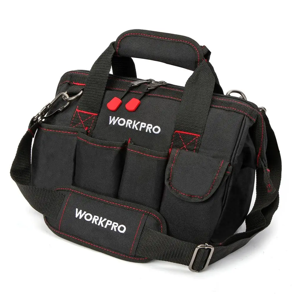  WORKPRO 12 inch Tool Bag 600D Polyester Electrician Shoulder Bag Tool Kits Bag - 33027069867