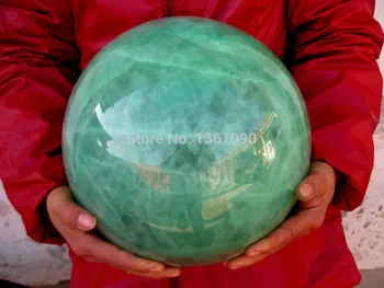 

xd j0066 HUGE Glow In The Dark Stone crystal Fluorite sphere ball