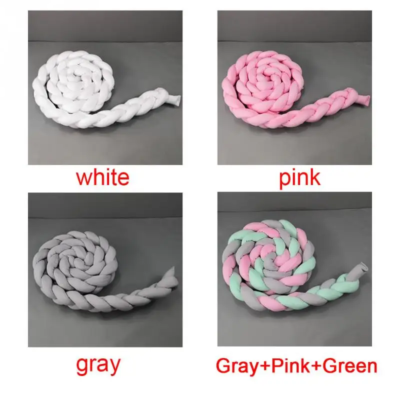 1m/2m/3m Baby Bed Bumper Knot Handmade Long Knotted Braid Weaving PP Cotton Baby Crib Protector Infant Knot Pillow Room Decor 1m/2m/3m Baby Bed Bumper Knot Handmade Long Knotted Braid Weaving PP Cotton Baby Crib Protector Infant Knot Pillow Room Decor