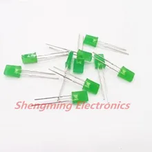 100 шт. 2x5x7 зеленый цвет матовый Led 120deg 2*5*7 мм