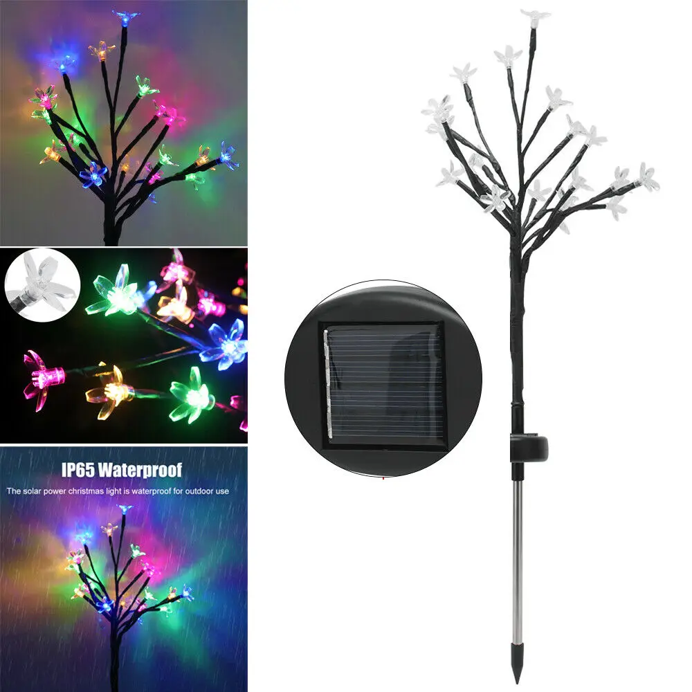 

Solar Power Lamp LED Light 20LEDs Branch Flower Bloom Tree Light Outdoor Waterproof Garden Light Night Light