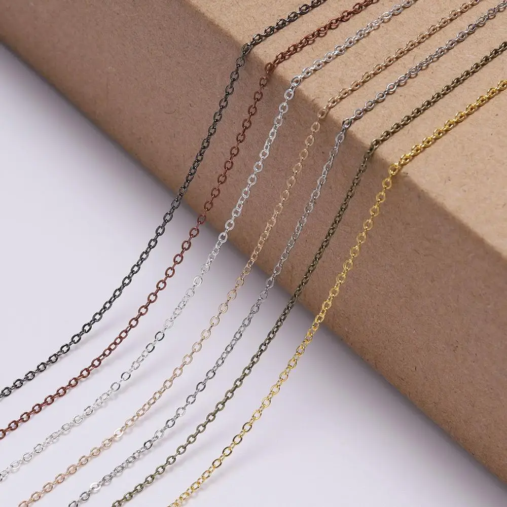 Gold Plated Necklace Chain for Jewelry Making - 5M, 1.5-2.5mm | Handmade Supplies & Materials Wholesale