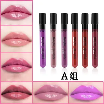 

6pcs Magical Halo Waterproof Matte Liquid Lipstick Moisturizing Smooth Lip Stick Long Lasting Lip Gloss Cosmetic Beauty Makeup
