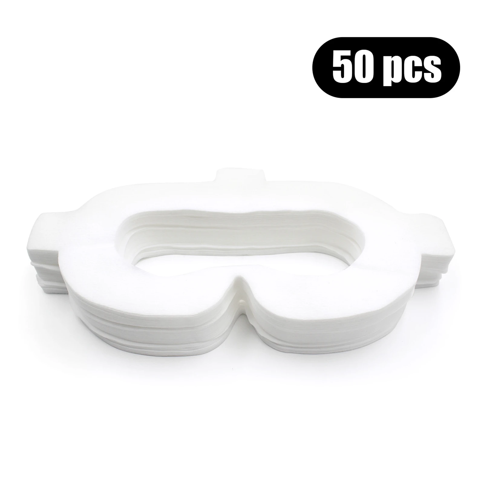 

Face Pad Cover Non-woven Fabric Disposable Hygiene Mask Sponge Mat with Magic Sticks for VR Oculus Go headset vr glasses(50pcs)