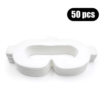 

Face Pad Cover Non-woven Fabric Disposable Hygiene Mask Sponge Mat with Magic Sticks for VR Oculus Go headset vr glasses(50pcs)