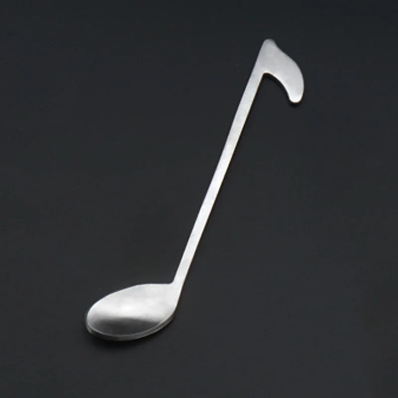 

Musical Note Stainless Steel Coffee Spoon Ladle Dessert Honey Long Handle Tea Spoons Kitchen Tools LBShipping
