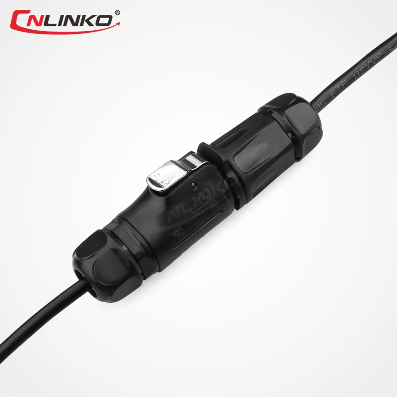 Cnlinko IP67 разъем переменного и постоянного тока 2 штырька быстроразъемный штекер